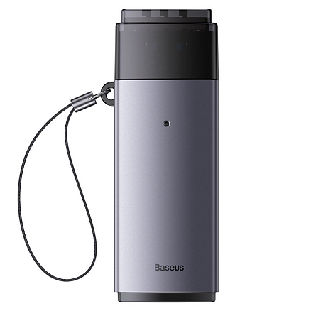 Картридер USB 3.0 - SD, microSD Baseus Lite серый