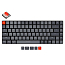 Клавиатура Keychron K3 V2 E1 RU с RGB-подсветкой (Keychron Low Profile Optical Red) механическая серая