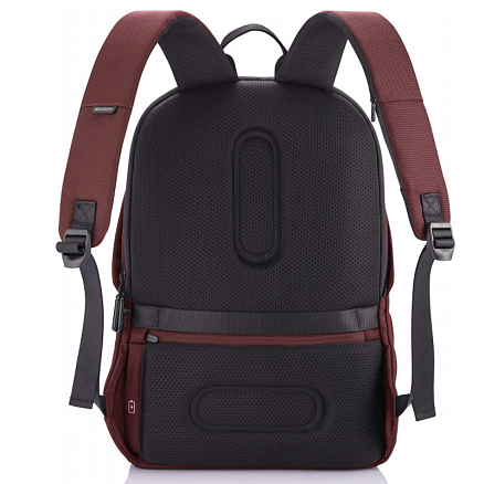 Рюкзак XD Design Bobby Soft с отделением для ноутбука до 15,6 дюйма и USB портом антивор красный