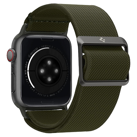 Ремешок-браслет для Apple Watch 38, 40 и 41 мм текстильный Spigen Fit Lite хаки
