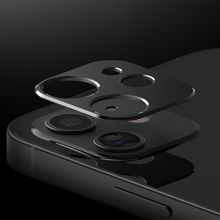 Защитная крышка на камеру iPhone 12 Mini Ringke Camera Styling черная