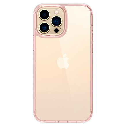 Чехол для iPhone 13 Pro Max гибридный Spigen Ultra Hybrid прозрачно-розовый