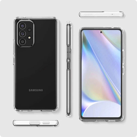 Чехол для Samsung Galaxy A53 5G гелевый ультратонкий Spigen Liquid Crystal прозрачный