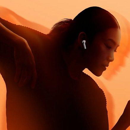 Наушники TWS беспроводные AirPods 4 вкладыши с активным шумоподавлением белые