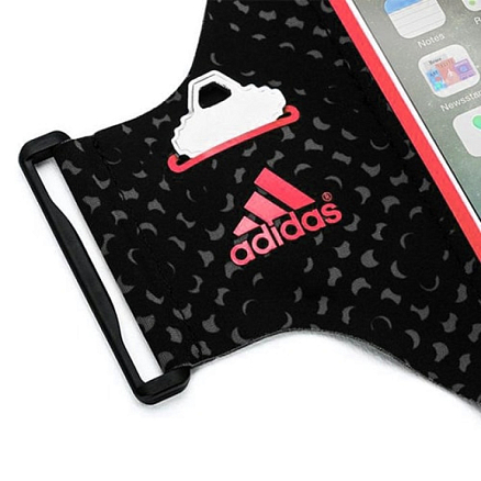 Чехол для iPhone 6 Plus, 6S Plus спортивный наручный Griffin (США) Armband Adidas черно-красный