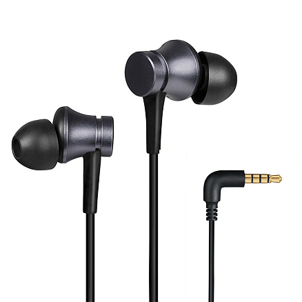 Наушники Xiaomi Basic вакуумные c микрофоном черные