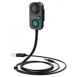 Bluetooth аудио адаптер (ресивер) 3,5 мм в USB порт Atomic BT61 Voice+ с громкой связью