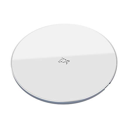 Беспроводная зарядка для телефона Baseus Simple 15W (быстрая зарядка) белая