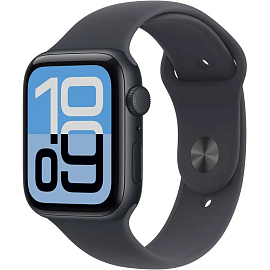 Умные часы Apple Watch SE 3 40 мм с силиконовым ремешком S/M алюминиевые черные