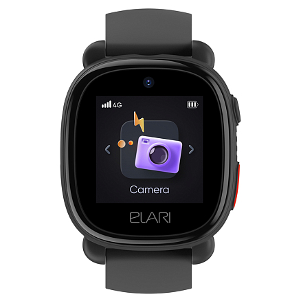 Детские умные часы с видеозвонками, GPS и Wi-Fi трекером Elari KidPhone 4G Lite черные