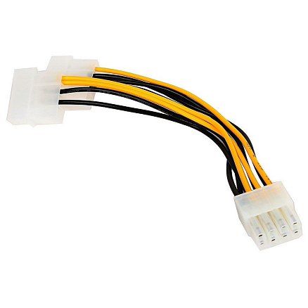 Кабель 2 х Molex 3 pin - PCIe 8 pin для подключения видеокарт длина 15 см Cablexpert CC-PSU-81