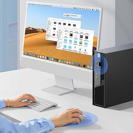 Мышь беспроводная оптическая Ugreen MU105 4 кнопки 2400 dpi голубая