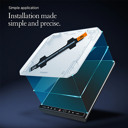 Защитное стекло для экрана мультимедиа системы автомобиля Mercedes S-Class 2021 Spigen EZ FIT прозрачное