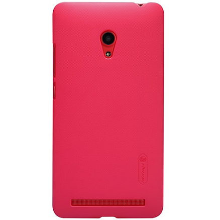 Чехол для Asus Zenfone 6 пластиковый тонкий Nillkin Super Frosted красный
