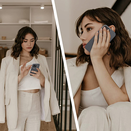 Чехол для iPhone 13 mini гелевый Spigen Cyrill Palette Color Brick серый