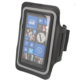 Чехол универсальный для телефона до 6 дюймов спортивный наручный GreenGo Premium черный