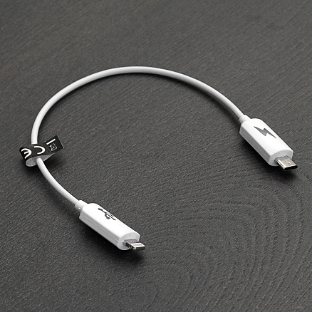 Кабель Lightning - MicroUSB для зарядки Apple от устройств с MicroUSB и передачи данных Forever