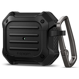 Чехол для наушников AirPods 3 гелевый Spigen Tough Armor черный