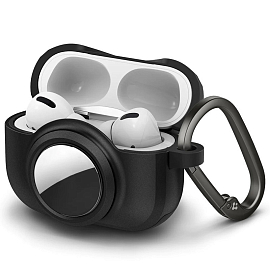 Чехол для наушников AirPods Pro, Pro 2 гибридный Spigen Tag Armor Duo черный