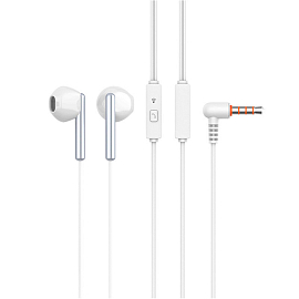 Наушники Celebrat G6 вкладыши с микрофоном белые