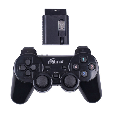 Джойстик (геймпад) для PS3 или ПК Ritmix GP-020WPS черный