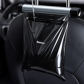 Мусорка автомобильная Baseus на подголовник CRLJD-C01 черная
