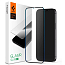 Защитное стекло для iPhone 12 Pro Max на весь экран противоударное Spigen Glass FC черное