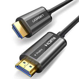 Кабель HDMI - HDMI (папа - папа) оптический длина 20 м версия 2.0 4K 60Hz Ugreen HD132