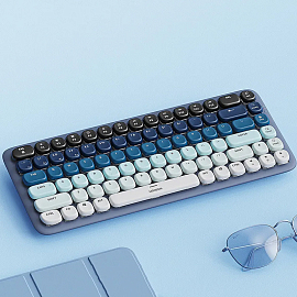 Клавиатура беспроводная Bluetooth Ugreen Fun KU101-15227 механическая с подсветкой синяя