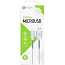 Кабель USB - MicroUSB для зарядки 1 м 3A плетеный Digitalpart MC-305 бело-серый