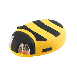 Фонарик светодиодный динамо 2 диода ЭРА Kids Пчелка