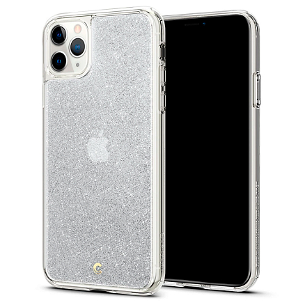 Чехол для iPhone 11 Pro гибридный блестящий Spigen Сyrill Etoile Glitter серебристый