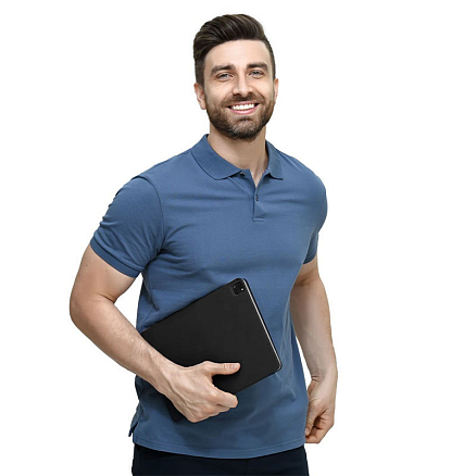 Чехол для iPad Pro 12.9 2020, 2021, 2022 кожаный книжка uBear Touch Case черный