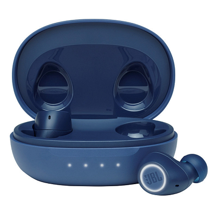 Наушники TWS беспроводные JBL Free II вакуумные с микрофоном синие