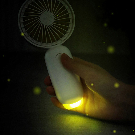 Вентилятор портативный ручной Baseus Firefly Mini Fan белый