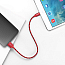 Кабель USB - Lightning для зарядки iPhone 0,25 м 2.4А MFi плетеный Ugreen US247 красный