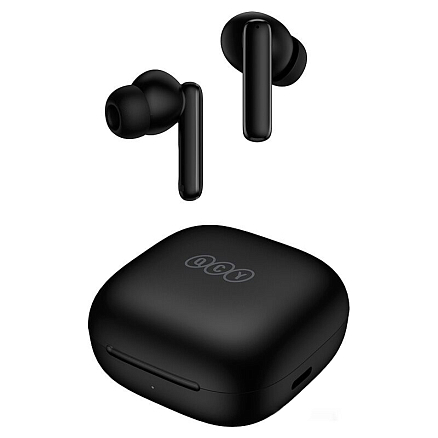 Наушники TWS беспроводные Bluetooth QCY T13 ANC вакуумные с микрофоном черные