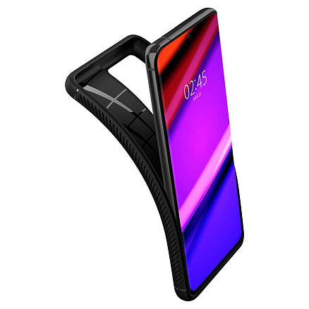 Чехол для Samsung Galaxy S21 Ultra гелевый Spigen Rugged Armor черный