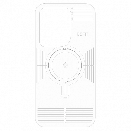 Наклейка на телефон для магнитного держателя MagSafe Spigen OneTap карбоновая