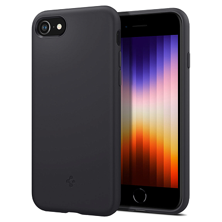 Чехол для iPhone 7, 8, SE 2020, SE 2022 силиконовый Spigen Silicone Fit черный