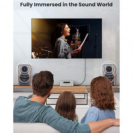 Кабель RCA - RCA (папа - папа) длина 2 м Ugreen AV155