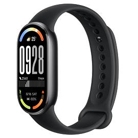 Фитнес-браслет Xiaomi Smart Band 10 M2459B1 (черный, с черным силиконовым ремешком, международная версия)
