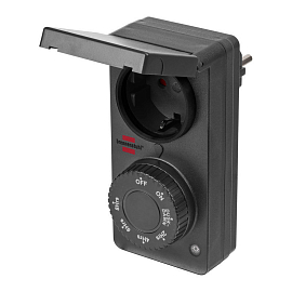 Розетка с таймером и датчиком освещенности влагозащитная Brennenstuhl 1506120 черная