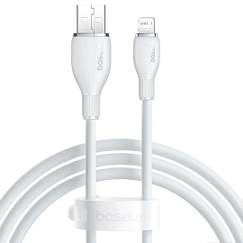 Кабель Baseus Pudding Series Fast Charging Cable 2.4A USB Type-A - Lightning (1.2 м, белый)