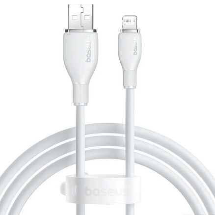 Кабель Baseus Pudding Series Fast Charging Cable 2.4A USB Type-A - Lightning (1.2 м, белый)