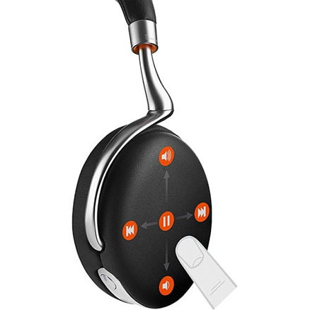 Наушники беспроводные Bluetooth Parrot ZIK 2.0 полноразмерные с микрофоном оранжевые