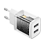 Зарядное устройство сетевое с двумя USB входами Baseus Compact Charger 2U 10.5W белое