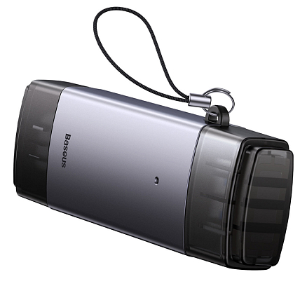Картридер USB, Type-C - SD, microSD Baseus Lite серый