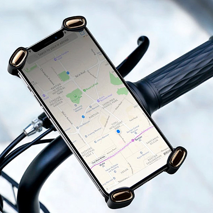 Держатель на руль велосипеда для телефона до 6.7 дюйма Baseus Quick to take cycling Holder черный