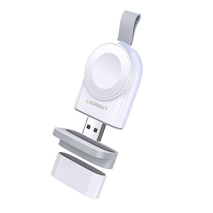 Беспроводная зарядка для Apple Watch магнитная MFi Ugreen CD144 белая